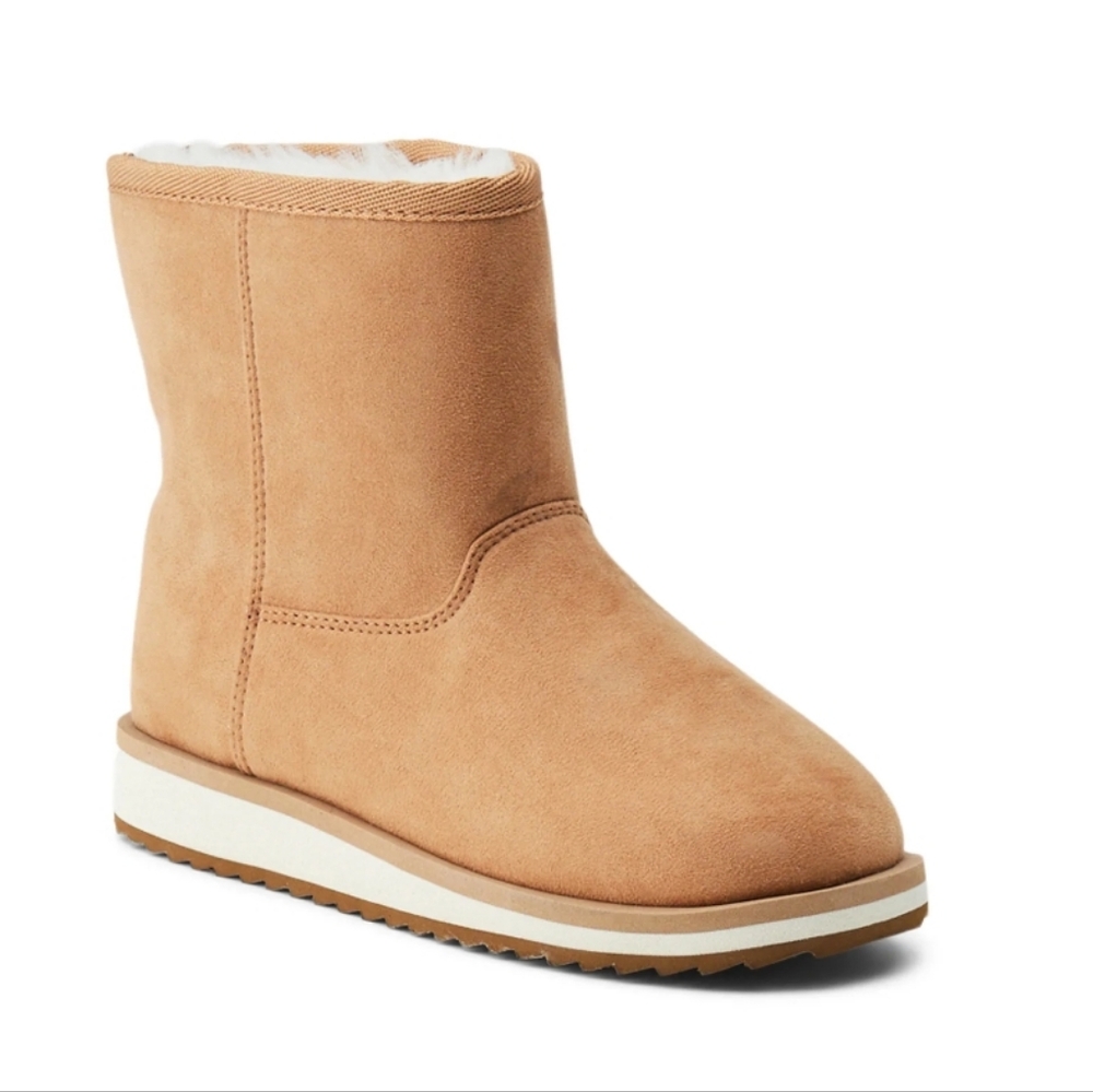 Wonder Nation  Girls’ Faux Fur Shearling Boots Size 13